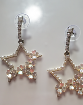 Pearl & Cristals earings