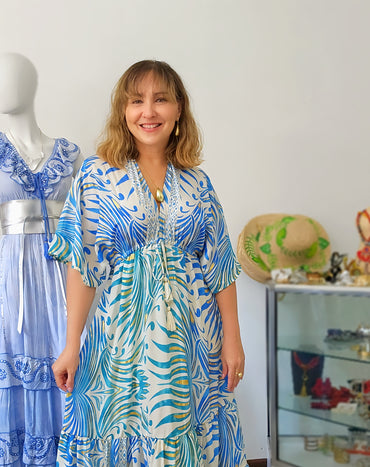 Vestido Seda Boho Luxe