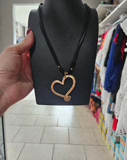 Heart leather Necklace