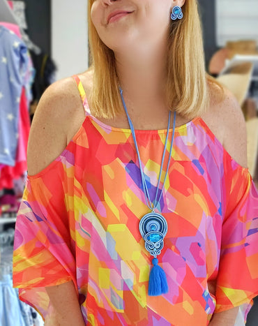 Mandala & Cristals necklace set