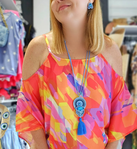 Mandala & Cristals necklace set