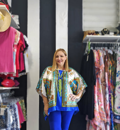 Bright Paisley Mix Tunic