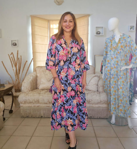Kathia  mix Maxidress Angelina