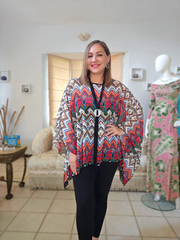 Multicolor Zig Zag tunic