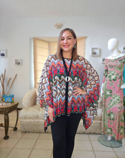 Multicolor Zig Zag tunic
