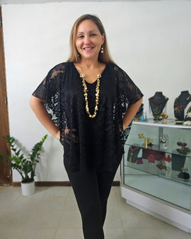 Lace V Neck Tunic