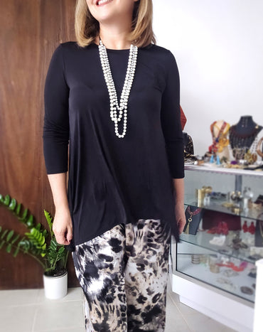 Pearl layers long necklace