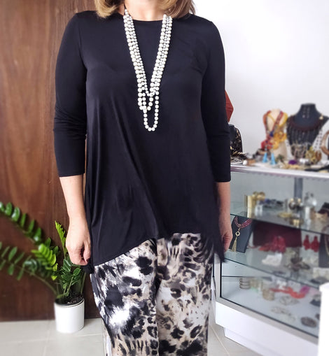 Pearl layers long necklace