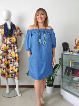 Soft Denim Tunic Dress