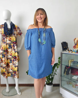 Soft Denim Tunic Dress