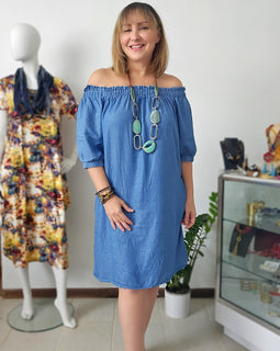 Soft Denim Tunic Dress