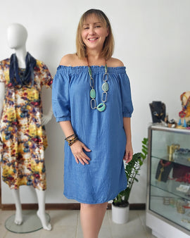 Soft Denim Tunic Dress