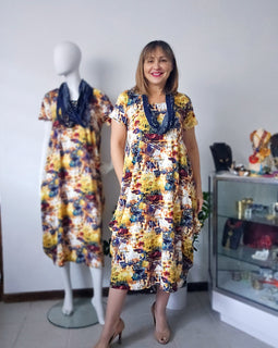 Grafiti Maxi Tunic dress