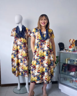 Grafiti Maxi Tunic dress