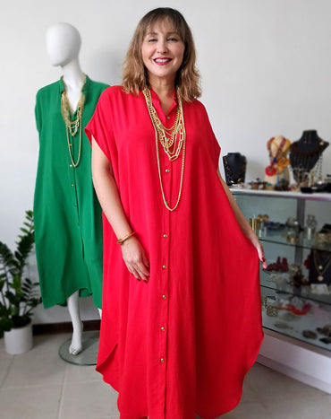 Maxi Túnica Airflow – Elegancia Suelta y Atemporal