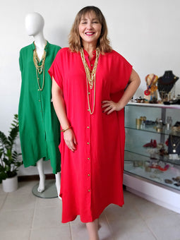 Maxi Túnica Airflow – Elegancia Suelta y Atemporal