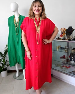 Maxi Túnica Airflow – Elegancia Suelta y Atemporal