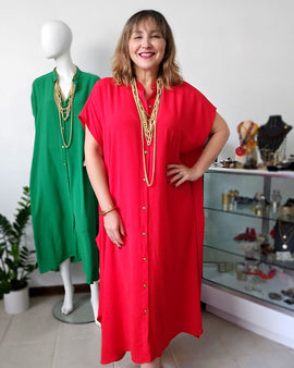 Maxi Túnica Airflow – Elegancia Suelta y Atemporal