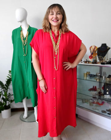 Maxi Túnica Airflow – Elegancia Suelta y Atemporal