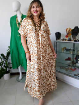 Paisley Tunic Maxidress