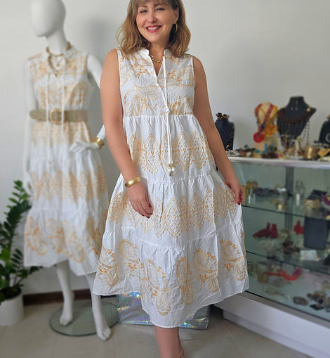 Embroidery Middresss