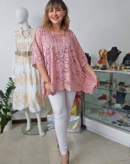 Enchanting lace tunic