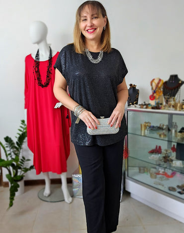 Blusa Midnight Shine