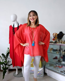 Asymetric tunic long