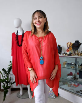 Asymetric tunic long