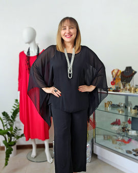 Asymetric tunic long