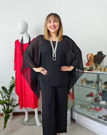 Asymetric tunic long