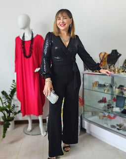 Alexandra Sequins Jumpsuit
