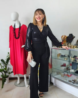 Alexandra Sequins Jumpsuit