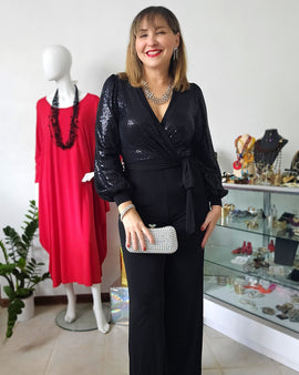 Alexandra Sequins Jumpsuit