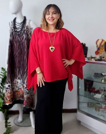 Crinkle Asymetric tunic