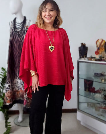 Crinkle Asymetric tunic