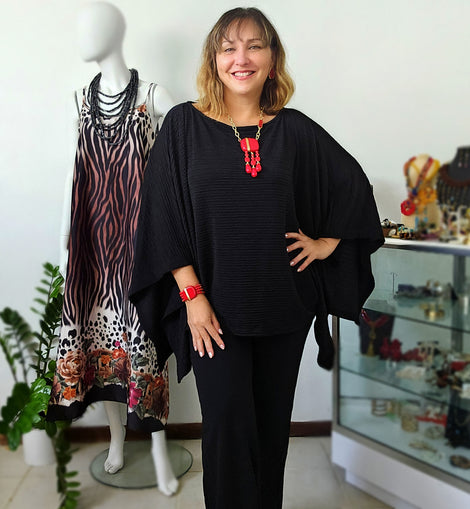 Crinkle Asymetric tunic