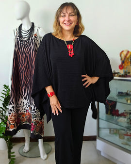 Crinkle Asymetric tunic