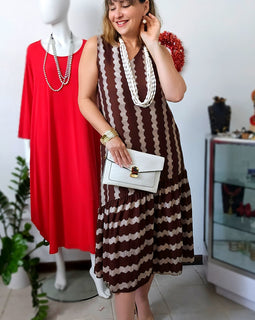 Waves Stripes Asymetric Middresss Colección Madrid 🇪🇸