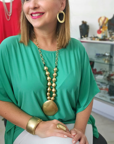 Bold Circle turquish jewelry set