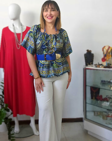 Kayla Peplum Blouse