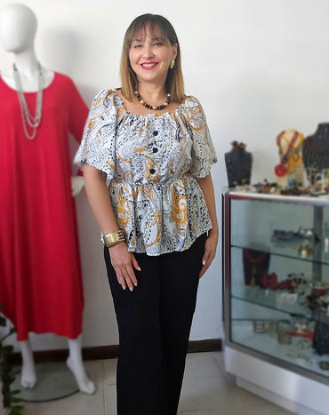 Kayla Peplum Blouse