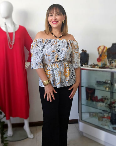 Kayla Peplum Blouse