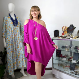 Helen Hi low Cold Shoulder Tunic dress