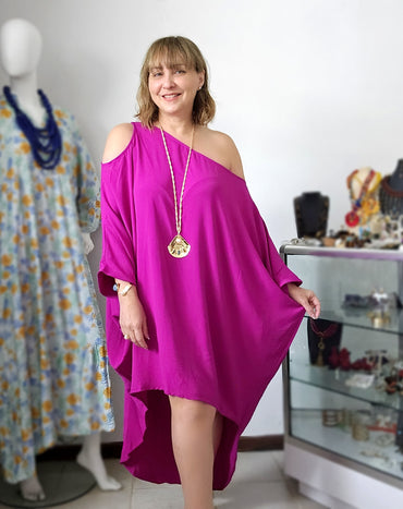 Helen Hi low Cold Shoulder Tunic dress