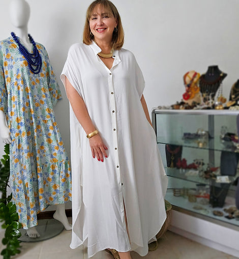 Maxi Túnica Airflow – Elegancia Suelta y Atemporal