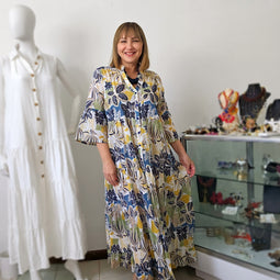 Vestido Boho Luxe Resort Beads