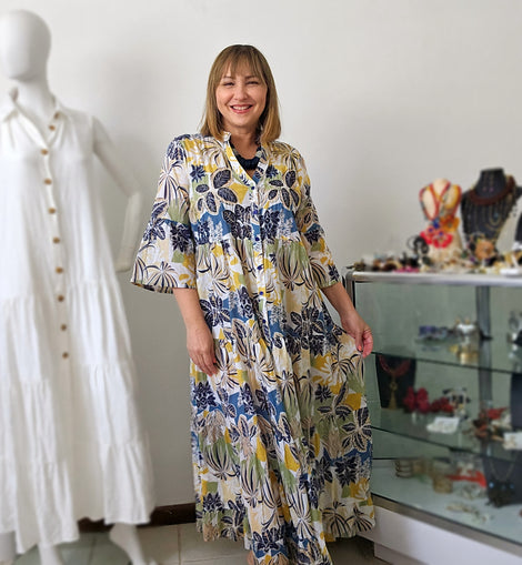 Vestido Boho Luxe Resort Beads
