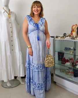 Sahara tie dye Luxe Maxidress