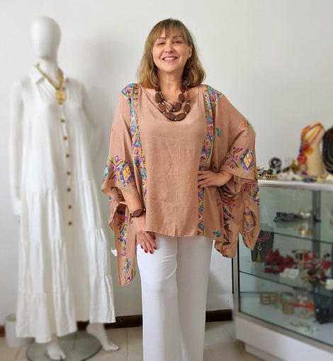 Tunica Boho Azteca